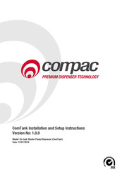 Compac ComTank Master MMR Installation And Setup Instructions