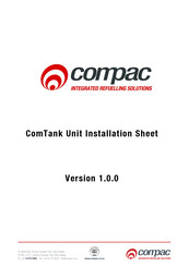 Compac ComTank Installation Sheet
