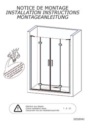 Kinedo Kinespace 2P Installation Instructions Manual