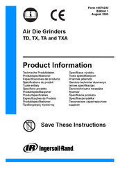 Ingersoll-Rand TA180RG4MC-EU Product Information