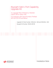 Keysight Technologies N5245AU- 940 Installation Note