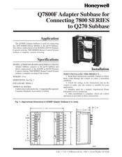 Honeywell Q7800F Series Manual