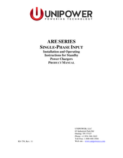 Unipower ARE24AC6E Installation And Operating Instructions Manual