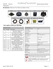 OEM Audio Reference 500 Manual