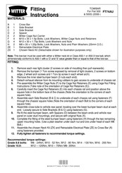 Witter FT74AU Fitting Instructions