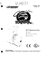 Midway 42372 Game Operations Manual