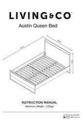 Living & Co Austin Queen Bed Instruction Manual