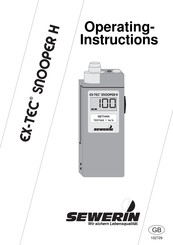 sewerin EX-TEC SNOOPER H Operating Instructions Manual