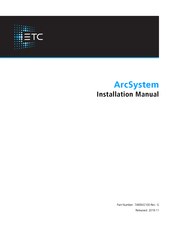 ETC ArcSystem ARCPD1HDRDMM Installation Manual