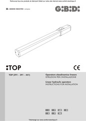 Bandini Gibidi TOP 391 Instructions For Installation Manual