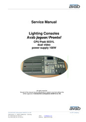 ETC Avab Pronto! Service Manual