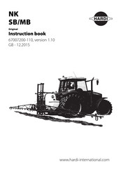 Hardi NK SB Series Instruction Book