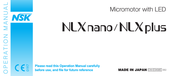 NSK NLX nano Operation Manual
