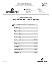Orthofix PILLAR SA PTC Instructions For Use Manual