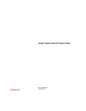Oracle ES1-24 Product Notes