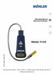 Wohler Tl 410 Operating Manual
