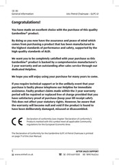 Gardenline GLPC 41 General Information Manual