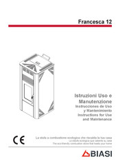Biasi Francesca 12 Instructions For Use And Maintenance Manual