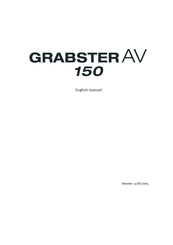 TerraTec GRABSTER AV 150 MX Manual