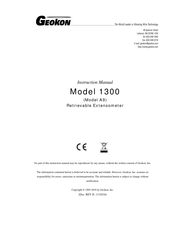 Geokon A9 Instruction Manual