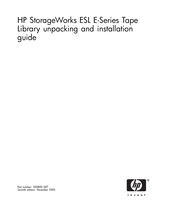 HP StorageWorks ESL 721e Unpacking And Installation Manual