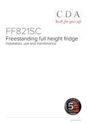 CDA FF821SC Installation, Use And Maintenance Manual