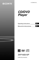 Sony DVP-NS510P Operating Instructions Manual