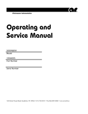 AR 10044005 Operating And Service Manual