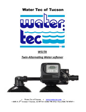 Tucson water tec WS1TA Manual