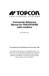 Topcon FH2400 Command Reference Manual