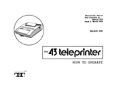 Teletype 43 teleprinter How To Operate