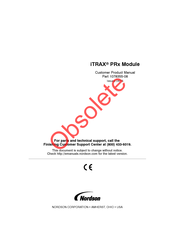 Nordson iTRAX PRx Customer Product Manual