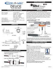 Ecco Nova Electronics Hide-a-Led DEUCE DUAL HEAD W600 Manual