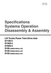 Doosan D100 Specifications, Systems Operation, Disassembly & Assembly