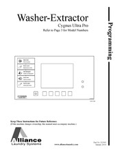 Alliance Laundry Systems CS018 Programming