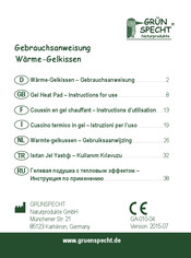 GRÜNSPECHT 122-00 Instructions For Use Manual