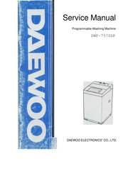 Daewoo Electronics DWF-7570DP Service Manual