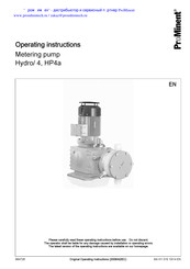 ProMinent Hydro HP4 Operating Instructions Manual