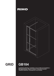 Riho GRID GB104 Installation Manual