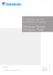 Daikin Modular Plate Instructions For Installation, Use And Maintenance Manual