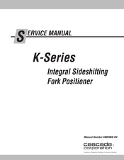 cascade corporation K Series Service Manual