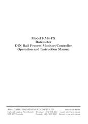 AMALGAMATED INSTRUMENT RM4-FX Operation And Instruction Manual