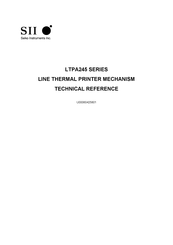 Seiko LTPA245C Reference Manual