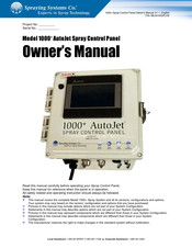 Spraying Systems Co AutoJet 1000+ Owner's Manual