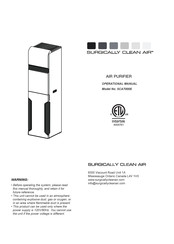 Surgically Clean Air SCA7000E Operational Manual