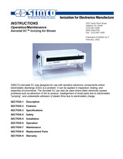 Illinois Tool Works Simco Aerostat XC Operation & Maintenance Instructions Manual