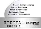 Calypso Watches DIGITAL IKX009-A Instruction Manual