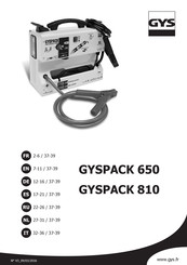 Gys GYSPACK 650 Translation Of The Original Instructions