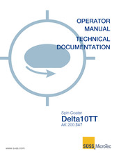 SUSS MicroTec Delta10TT Operator Manual And Technical Documentation
