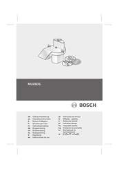 Bosch MUZ6DS Series Operating Instructions Manual
